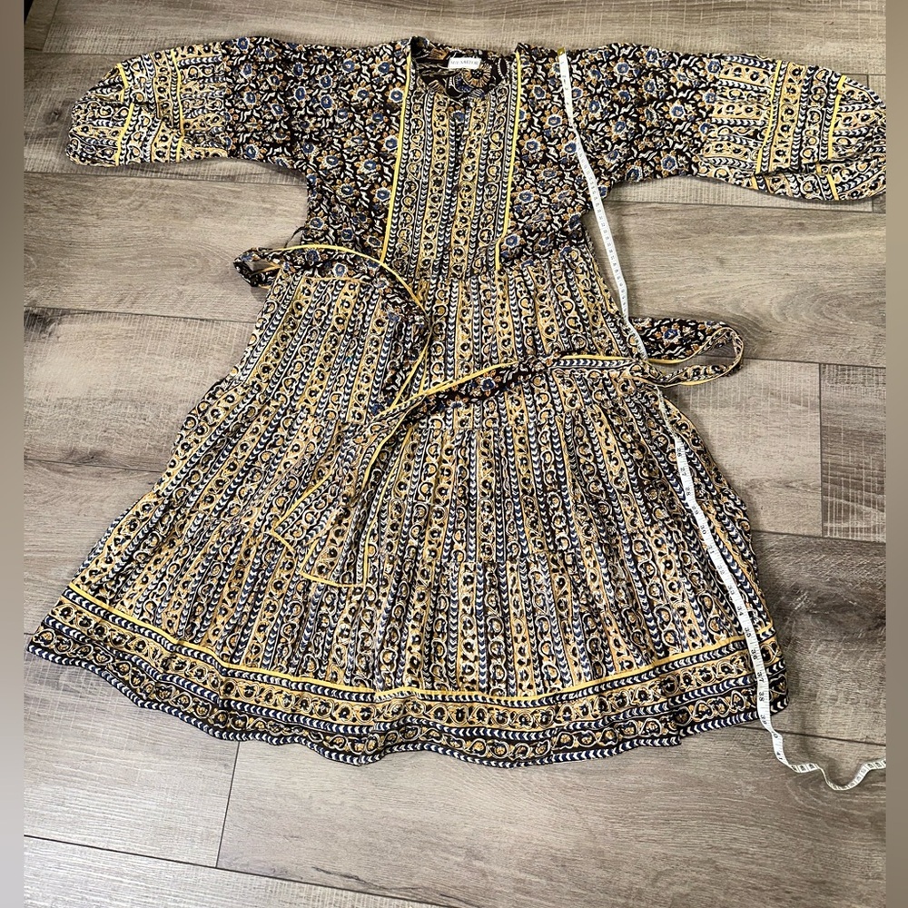 Sue Sartor Long-Sleeve Short Flounce Dress 
 used good